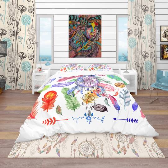 Designart 'Indian Dream Catcher' Southwestern Bedding Set